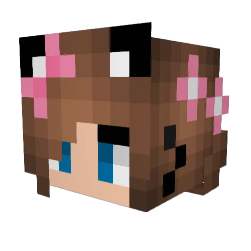 akmisty Minecraft avatar head, 3D render