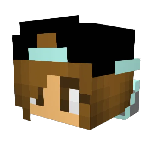 ako726 Minecraft avatar head, 3D render