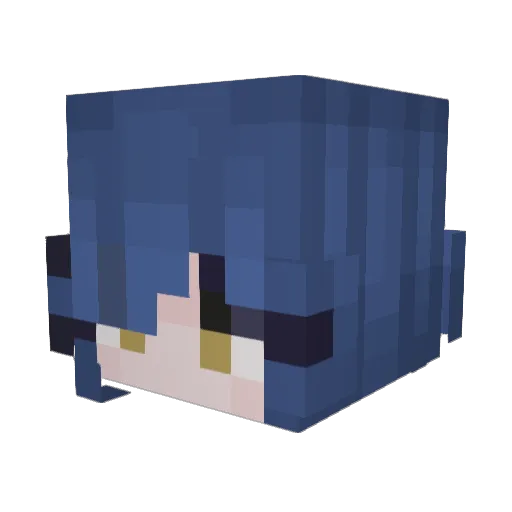 akoolya Minecraft avatar head, 3D render