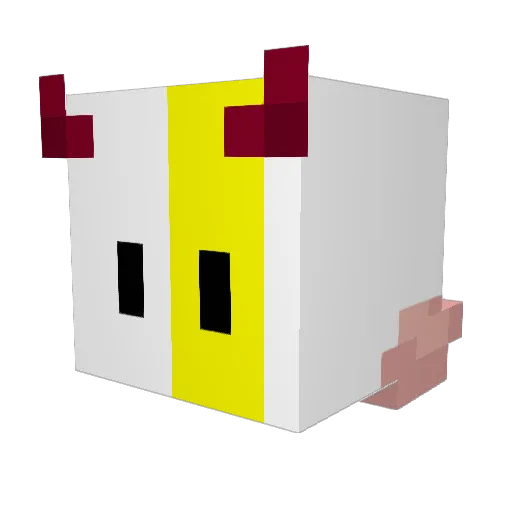 akovu Minecraft avatar head, 3D render