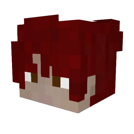 akram14 Minecraft avatar head, 3D render
