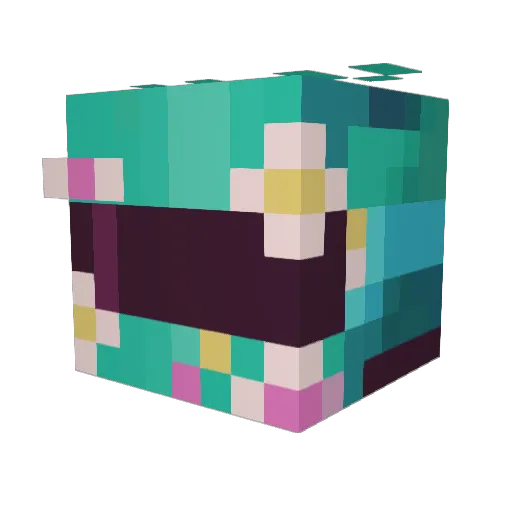akrimba Minecraft avatar head, 3D render