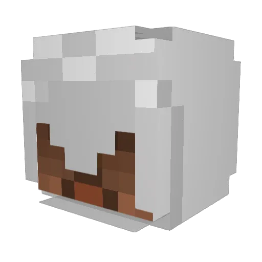 akrulez Minecraft avatar head, 3D render