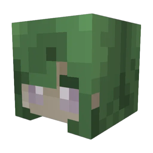 akrvuy Minecraft avatar head, 3D render