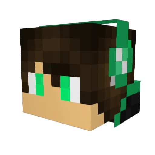 aks_RUsko_03_06 Minecraft avatar head, 3D render
