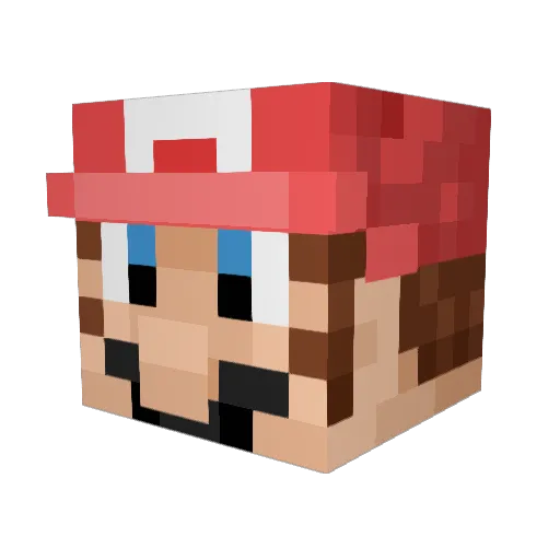 akshooter Minecraft avatar head, 3D render