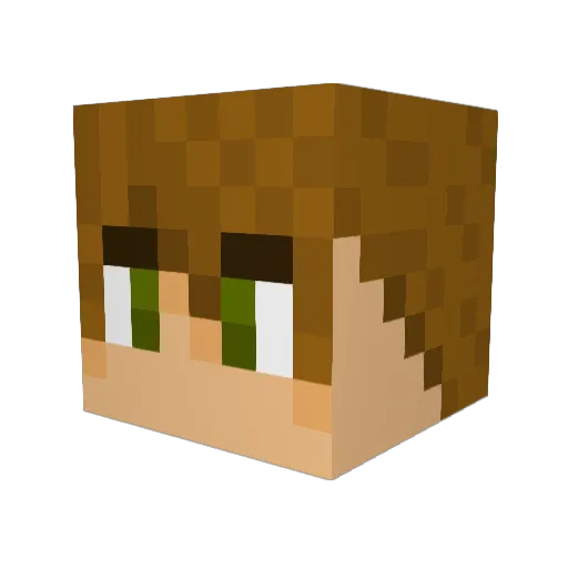 akso13 Minecraft avatar head, 3D render
