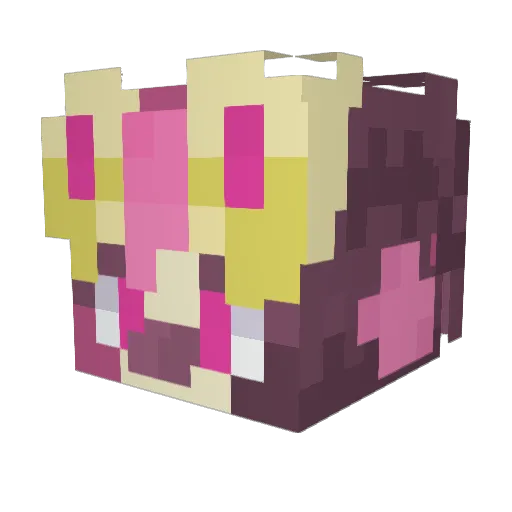 aku420 Minecraft avatar head, 3D render