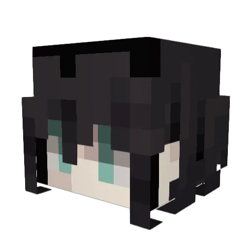 akuanakgembala Minecraft avatar head, 3D render