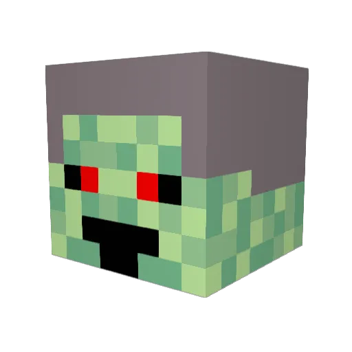 akueter Minecraft avatar head, 3D render