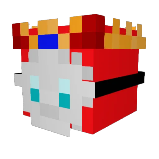 akuit Minecraft avatar head, 3D render