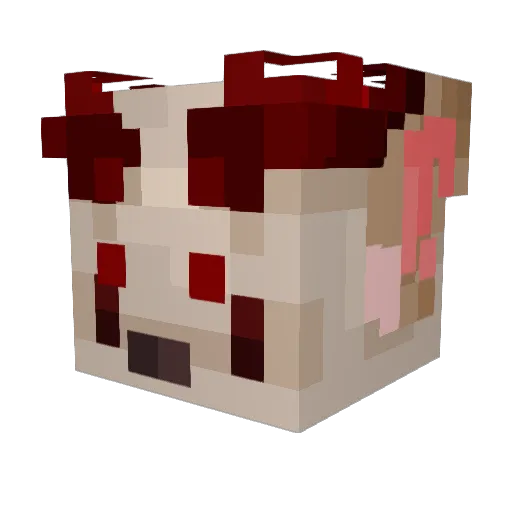 akullina Minecraft avatar head, 3D render