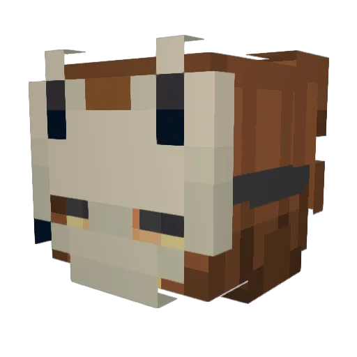 akumalevi Minecraft avatar head, 3D render
