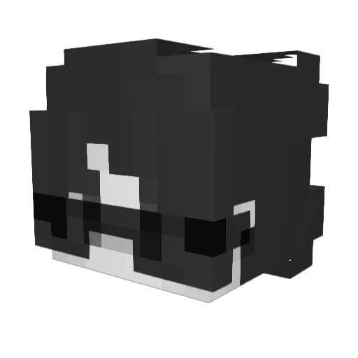 akumeof Minecraft avatar head, 3D render