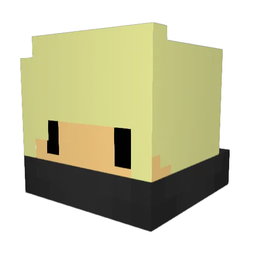 akun1234 Minecraft avatar head, 3D render