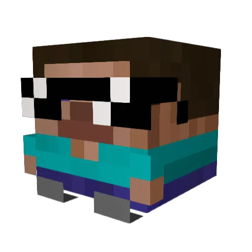 akuno287 Minecraft avatar head, 3D render