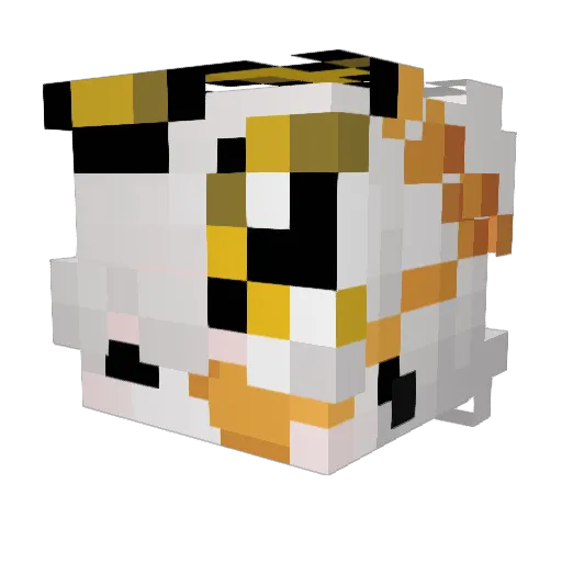 akupunk Minecraft avatar head, 3D render
