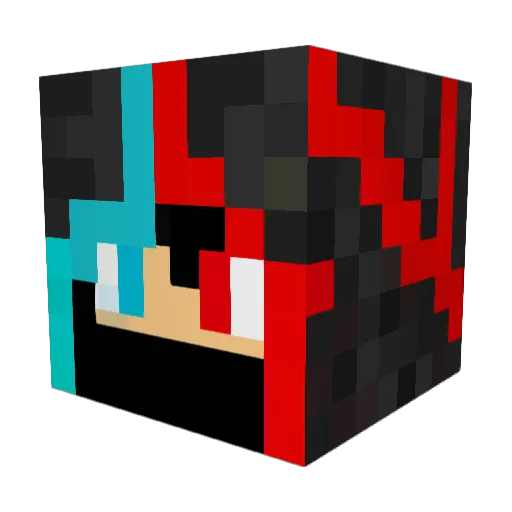 akustaaaa Minecraft avatar head, 3D render