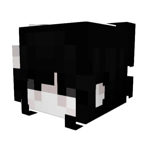 akutaga Minecraft avatar head, 3D render