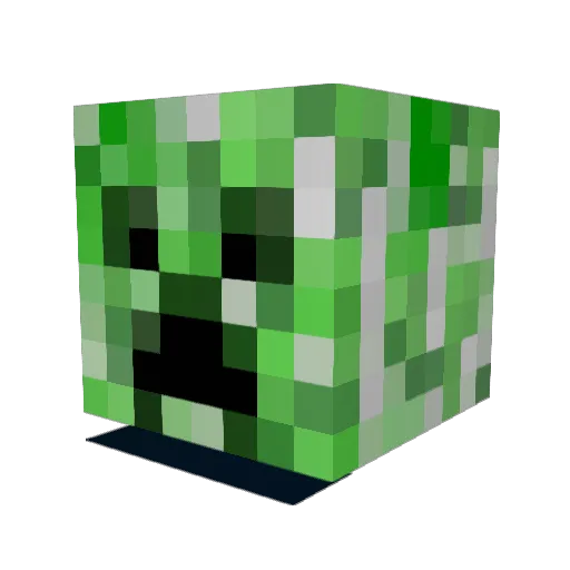 akutuka Minecraft avatar head, 3D render