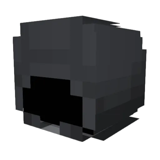 akward_bear Minecraft avatar head, 3D render