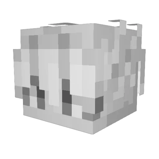 akxixx Minecraft avatar head, 3D render