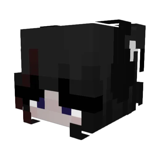 akzlme Minecraft avatar head, 3D render