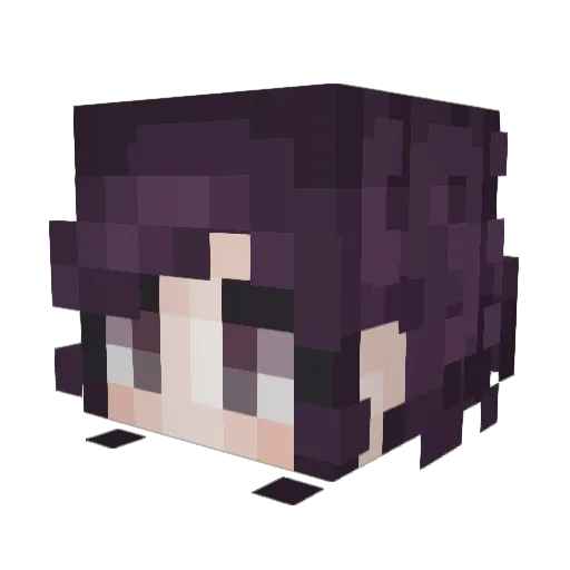 al008 Minecraft avatar head, 3D render