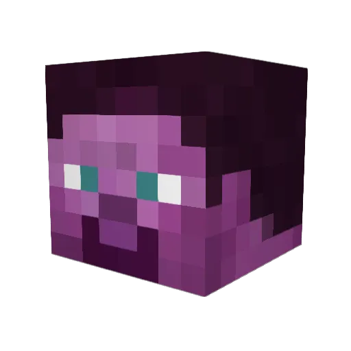 al0b Minecraft avatar head, 3D render