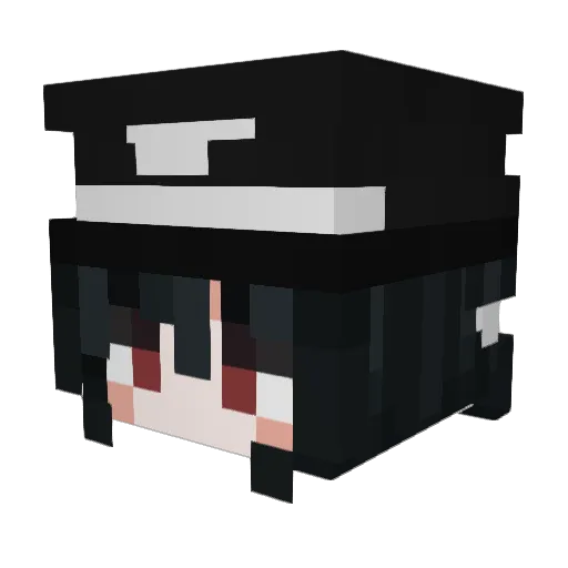 al13n3q Minecraft avatar head, 3D render
