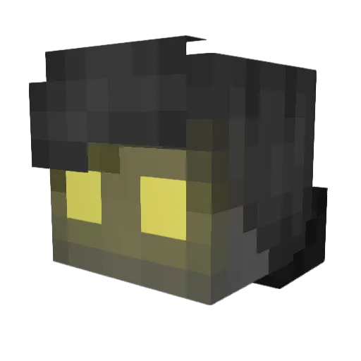al1_buk Minecraft avatar head, 3D render