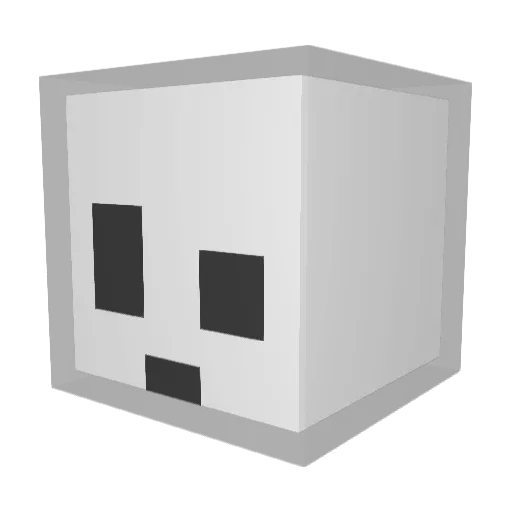 al1sia Minecraft avatar head, 3D render
