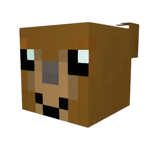 al3cl Minecraft avatar head, 3D render