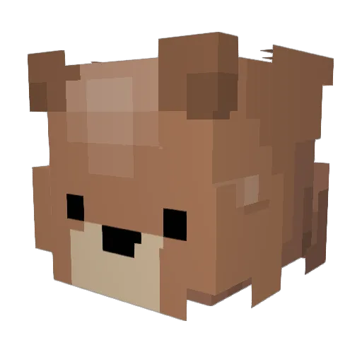 al3naa Minecraft avatar head, 3D render