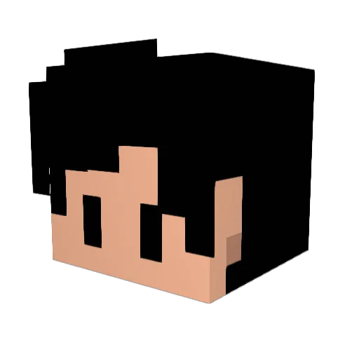 al3ndleb1 Minecraft avatar head, 3D render