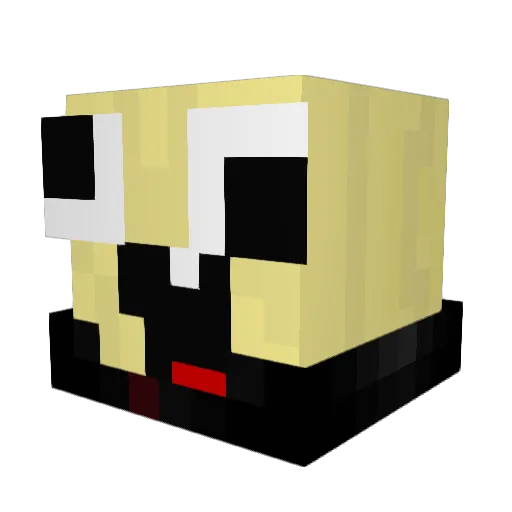 al3tag Minecraft avatar head, 3D render