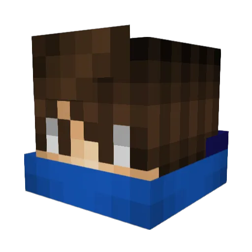 al3xcr4ft Minecraft avatar head, 3D render