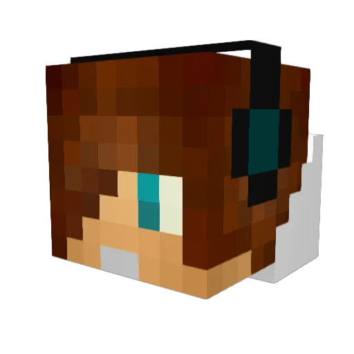 al3xim Minecraft avatar head, 3D render