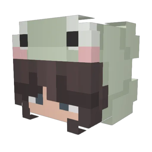 al3xus Minecraft avatar head, 3D render