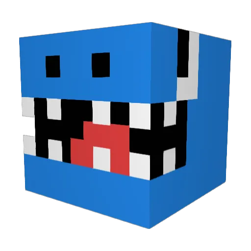 al43al Minecraft avatar head, 3D render