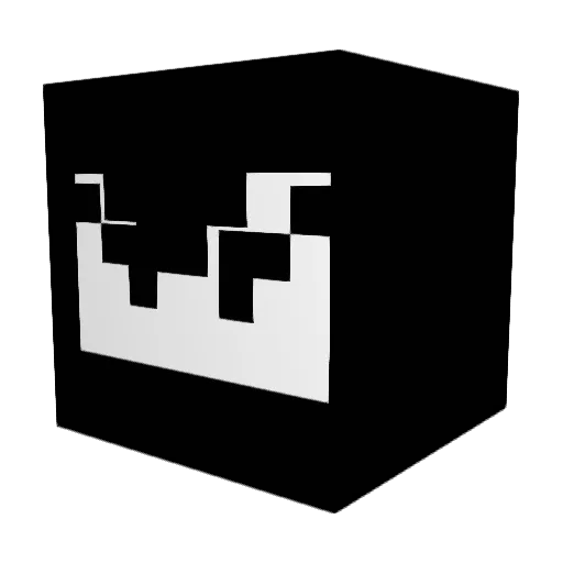 alKTUra Minecraft avatar head, 3D render