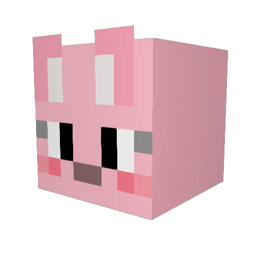 alaai Minecraft avatar head, 3D render