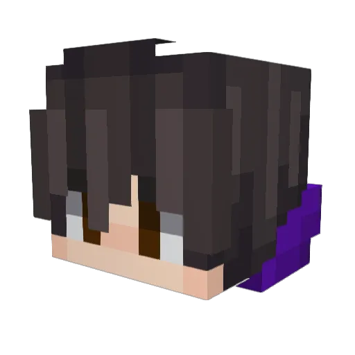 alabaster___ Minecraft avatar head, 3D render
