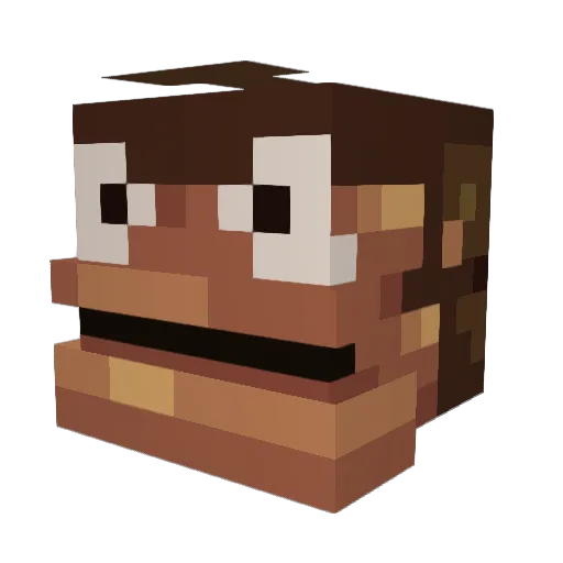 alackbar9110 Minecraft avatar head, 3D render