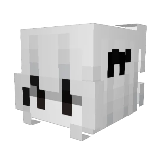 alacool Minecraft avatar head, 3D render