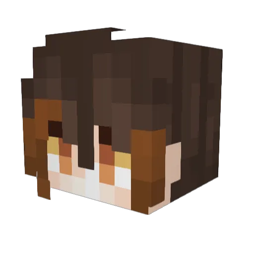 aladerman Minecraft avatar head, 3D render