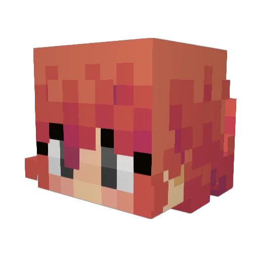 aladininc Minecraft avatar head, 3D render