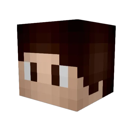 alagemo Minecraft avatar head, 3D render