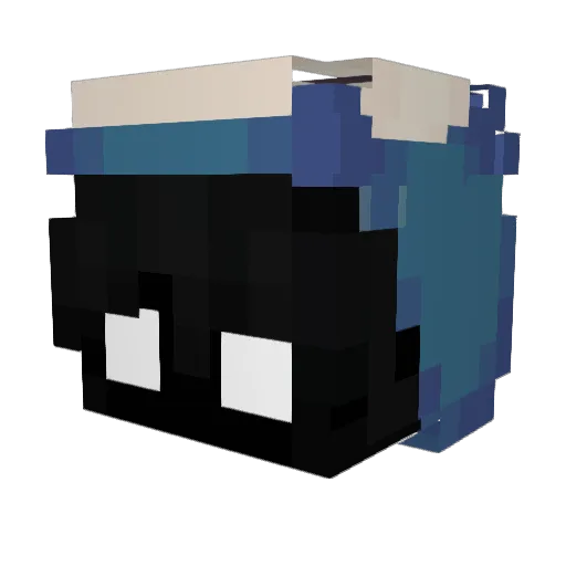 alaggg Minecraft avatar head, 3D render