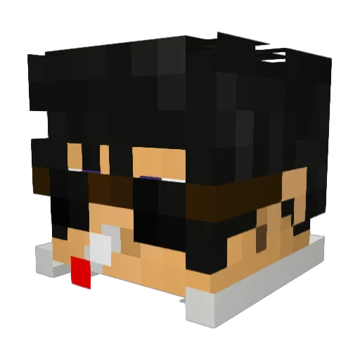 alagoas Minecraft avatar head, 3D render